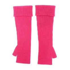 Versace Handsker*Ribbet Uldhandsker med Medusa Detalje Pink