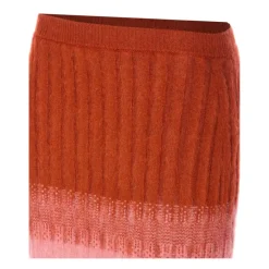 Fendi Nederdele*Ribstrikket Flared Midi Nederdel Multifarvet