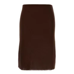 Miu Miu Nederdele*Ribstrikket Pencil Skirt Brun