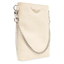 Zadig & Voltaire Bæltetasker*Rock Phone Holder på Kæde Beige