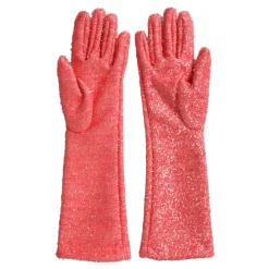 Dolce & Gabbana Handsker*Rosa Lurex Arm Længde Handsker Pink