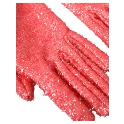 Dolce & Gabbana Handsker*Rosa Lurex Arm Længde Handsker Pink