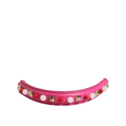 Dolce & Gabbana Tilbehør Til Tasker*Rosa Smykket Læder Taskehåndtag Strop Pink