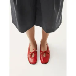 ALOHAS Ballerina Sko*Rosalind Læder Ballet Flats Rød