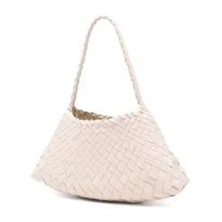 Dragon Diffusion Indkøbstasker*Rosanna Vævet Læder Skuldertaske Beige