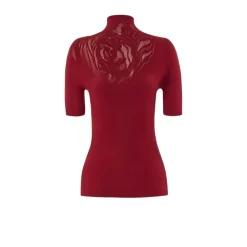 Wolford Striktrøjer & Sweatere*Rose Net Top Rød