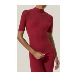 Wolford Striktrøjer & Sweatere*Rose Net Top Rød
