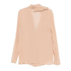 Alberta Ferretti Bluser & Skjorter*Ruffled Shirt Pink
