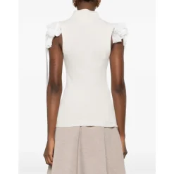 Alberta Ferretti Striktrøjer & Sweatere*Rullekrave Top Beige