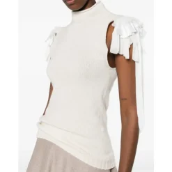 Alberta Ferretti Striktrøjer & Sweatere*Rullekrave Top Beige