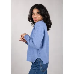 Ferrante Striktrøjer & Sweatere*Rundhalset strik Blå