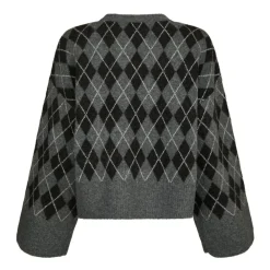 Neo Noir Striktrøjer & Sweatere*Rundhalset strik Multifarvet