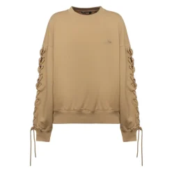 ROTATE Birger Christensen Sweatshirts*Rundhalset sweatshirt Beige