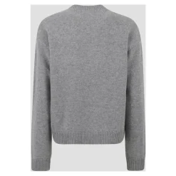 Gucci Striktrøjer & Sweatere*Rundhalset uldsweater Grå