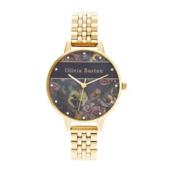 Olivia Burton Ure*Rundt Armbåndsur Gul