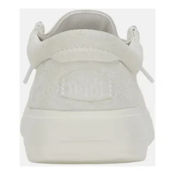 Hey Dude Snøresko*Ruskind Dame Mokkasiner Gummisål Hvid