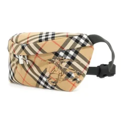 Burberry Bæltetasker*Rytter Check Marsupial Taske Beige
