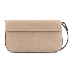 PINKO Skuldertasker*Saddle Flat Crossbody Taske Brun