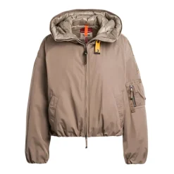 Parajumpers Jakker*Satin Oversize Bomberjakke med Dun Brun