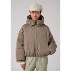 Parajumpers Jakker*Satin Oversize Bomberjakke med Dun Brun