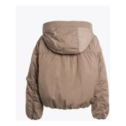 Parajumpers Jakker*Satin Oversize Bomberjakke med Dun Brun