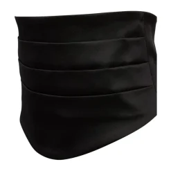 Nina Ricci Bælter*Satin Tuxedo Bælte Sort