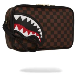 SPRAYGROUND Toilettasker*Sawtooth Sharks in Paris Toilettaske Mursten Brun