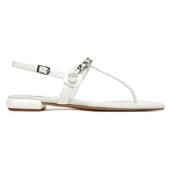 Miu Miu Sandaler*Scarpa Flat Sandal Hvid