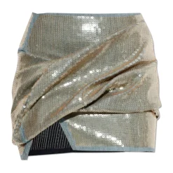 Rick Owens Nederdele*Sequin-Embellishment Mini Skirt Blå