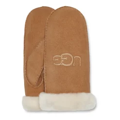 UGG Handsker*Sheepskin Embroider Mittens Chestnut Brun