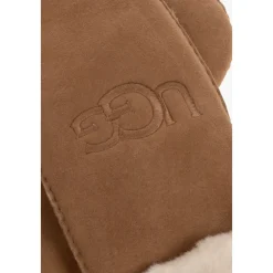 UGG Handsker*Sheepskin Embroider Mittens Chestnut Brun
