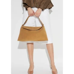 Studio Nicholson Håndtasker*Shiboru Suede Skuldertaske Beige