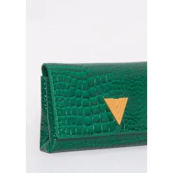 ViCOLO Punge & Kortholder*Shibuya Croc Skuldertaske Grøn