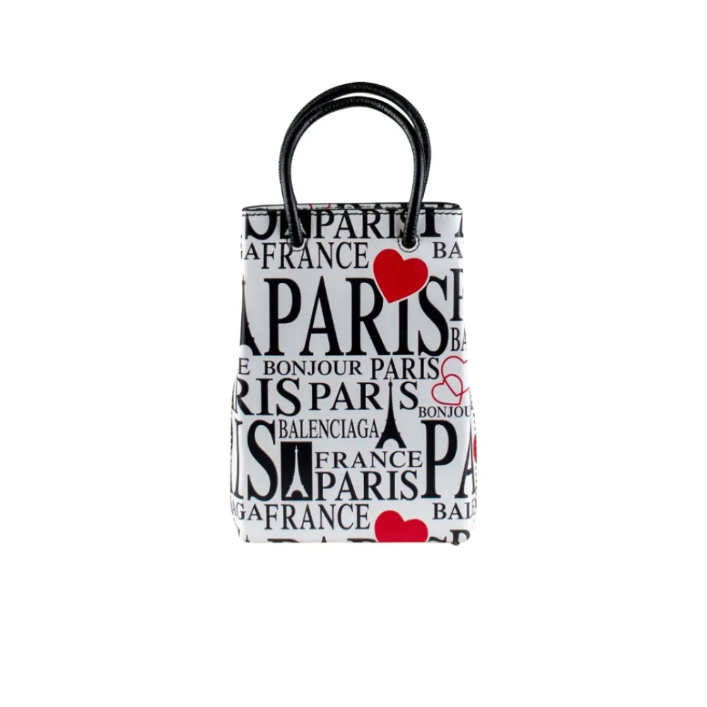 Balenciaga Bæltetasker*Shopping North South XS Håndtaske Hvid