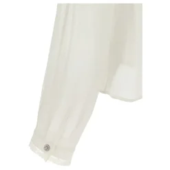 Alberta Ferretti Bluser & Skjorter*Silk Creponne Ruffle Blouse Beige