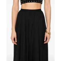 Forte Forte Nederdele*Silke Nero Nederdel Sort