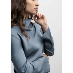 Ahlvar Gallery Bluser & Skjorter*Silkebluse Amp Blå