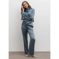 Ahlvar Gallery Bluser & Skjorter*Silkebluse Amp Blå