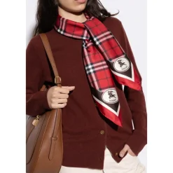 Burberry Tørklæder*Silketørklæde Rød