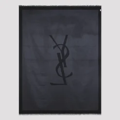 Saint Laurent Tørklæder*Silky Scarf Sort