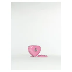 Vivienne Westwood Bæltetasker*Skinnende Mini Heart Håndtaske Pink