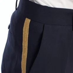 Zadig & Voltaire Bukser*Skreddersyet bukser med dekorativt sidebånd Blå