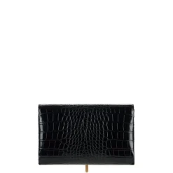 Elisabetta Franchi Clutch*Skuldertaske med Groumette-kæde Sort