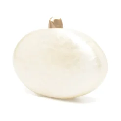 Cult Gaia Clutch*Skuldertaske med kædelink og lås Beige