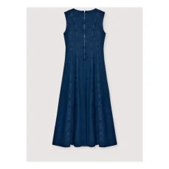 The New Society Kjoler*Sleeveless Long Denim Dress Blå