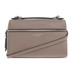 Tory Burch Håndtasker*Slim Top-Handle Taske Brun