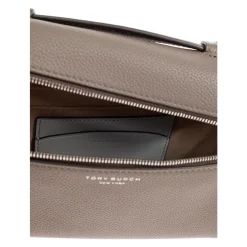 Tory Burch Håndtasker*Slim Top-Handle Taske Brun