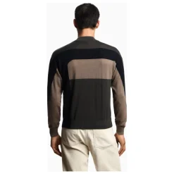 Emporio Armani Striktrøjer & Sweatere*Smalkas vilnas džemperis ar krāsu joslām Multifarvet