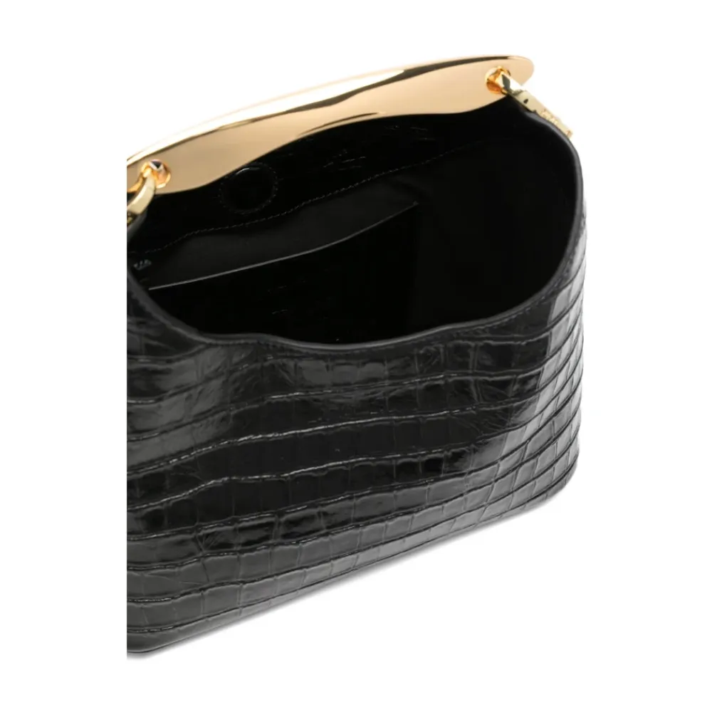 ELLEME Håndtasker*Small Boomeran Croco Leat Sort