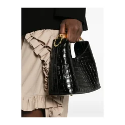 ELLEME Håndtasker*Small Boomeran Croco Leat Sort